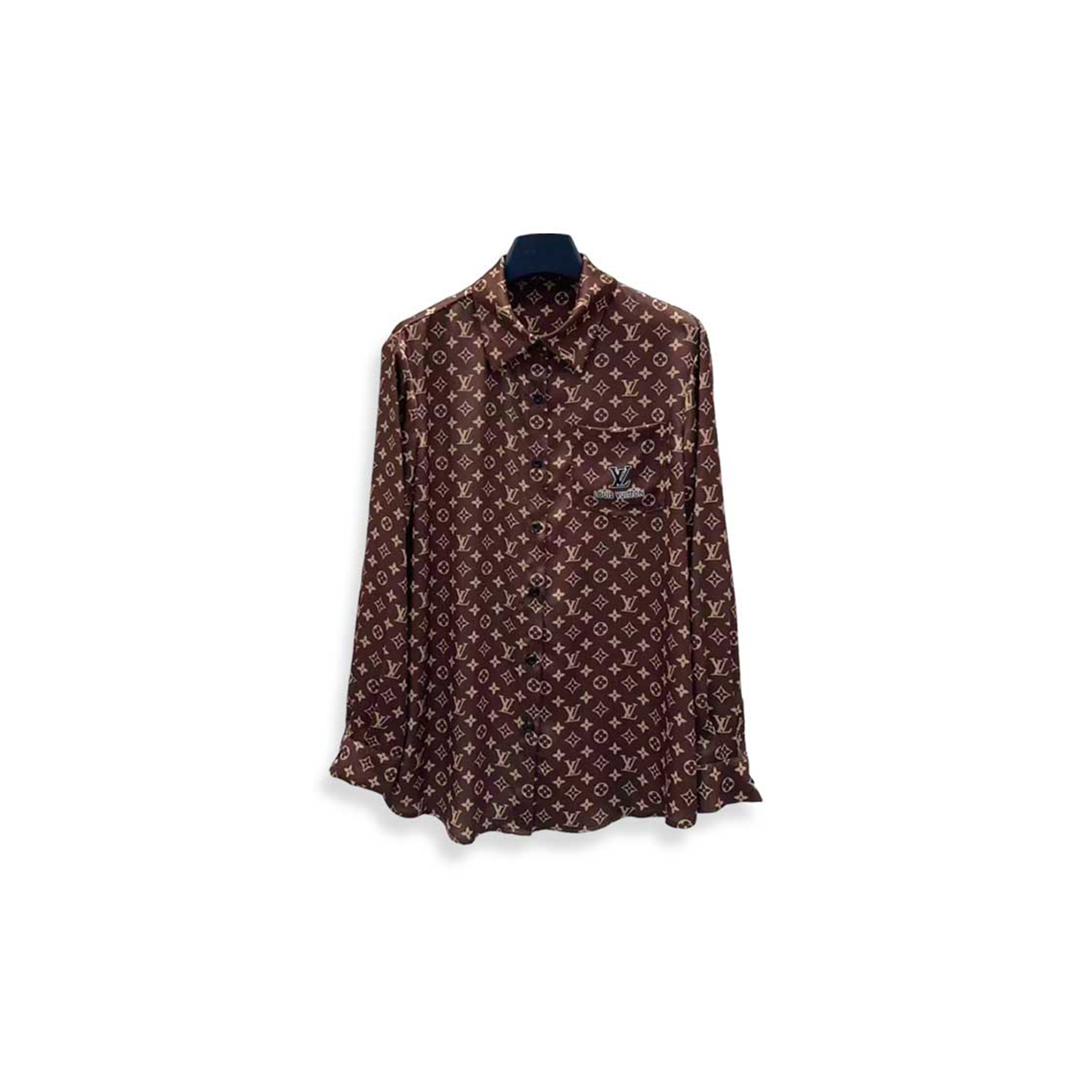 LOUIS VUITTON MONOGRAM SILK SHIRT 1AILBQ